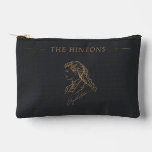 The Hintons Beth Gold on Charcoal アクセサリーポーチ