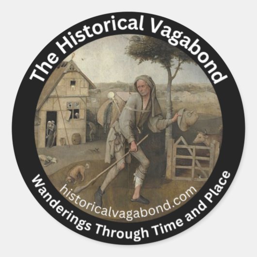 The Historical Vagabondロゴシール ラウンドシール (正面)