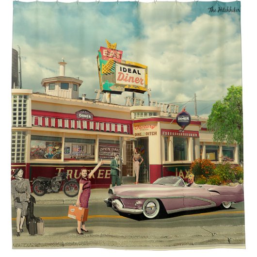 The Hitchhikers シャワーカーテン (正面)