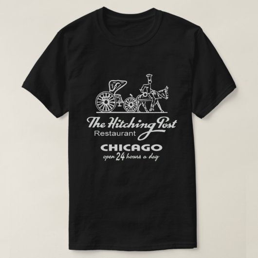 The Hitching Post Restaurant，シカゴ， IL Tシャツ (デザイン正面)