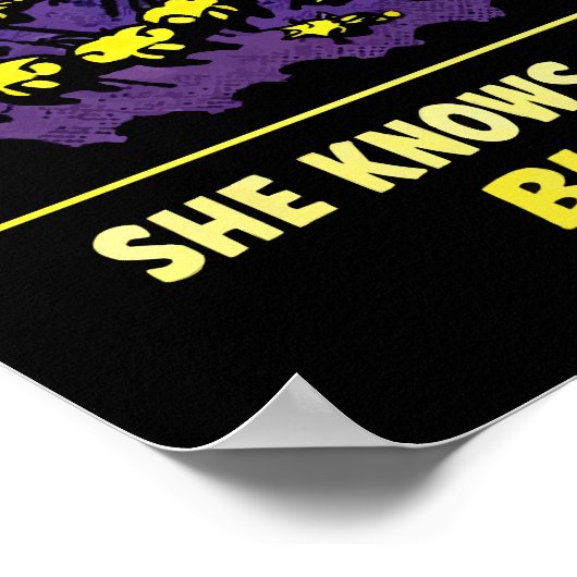 The Hive Mind Sci-Fi Queen Bee Art ポスター (角)