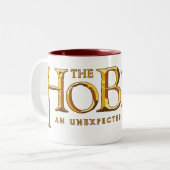 The Hobbitロゴ金ゴールド ツートーンマグカップ (正面左)