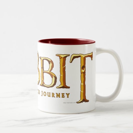 The Hobbitロゴ金ゴールド ツートーンマグカップ (右)
