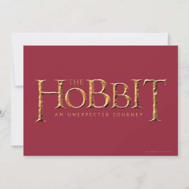 The Hobbit Logo Textured (正面)
