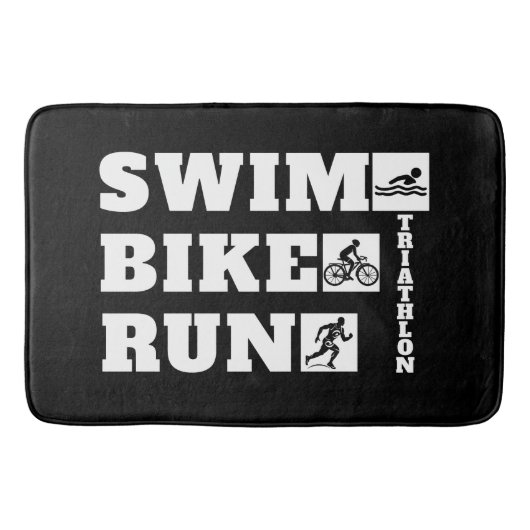 The Hobbyist's Triathlon: Swim, Bike 走,  バスマット (正面)