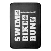 The Hobbyist's Triathlon: Swim, Bike 走,  バスマット (正面縦)