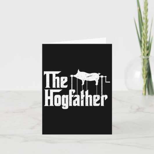 The Hogfather Rbecue Chef Funny Bbq Grill Master  カード (正面)