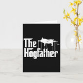 The Hogfather Rbecue Chef Funny Bbq Grill Master  カード (黄色い花)