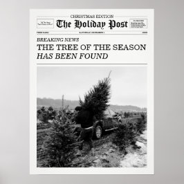 The Holiday Post Newspaper Christmas Tree Farm ポスター