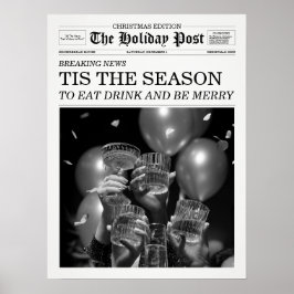 The Holiday Post Newspaper Tis The Season Party ポスター