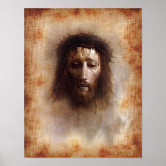 The Holy Face of Jesus Devotional Image. ポスター (正面)