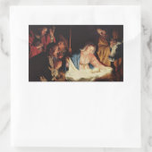 The Holy Family and the Three Wise Men 長方形シール (バッグ)