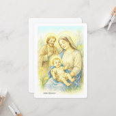 The Holy Family - Nativity カード (正面/裏面インサイチュ)