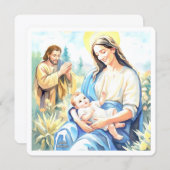 The Holy Family - Nativity シーズンカード (正面/裏面)