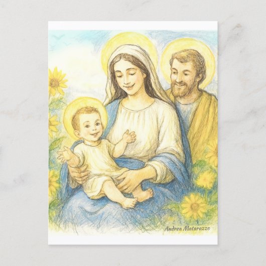 The Holy Family - Nativity ポストカード (正面)