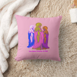 The Holy Trinity of Pop Vierges Marie Multicolores クッション