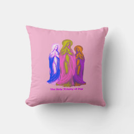 The Holy Trinity of Pop Vierges Marie Multicolores クッション