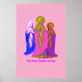 The Holy Trinity of Pop Vierges Marie Multicolores ポスター
