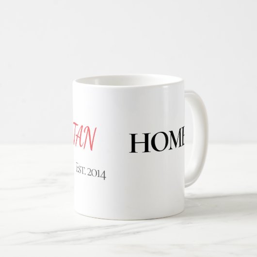The Home Personalized Mug コーヒーマグカップ (正面右)