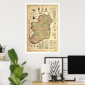The Home Rule of Ireland by Ballance 1893 ポスター (ホームオフィス)