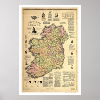 The Home Rule of Ireland by Ballance 1893 ポスター