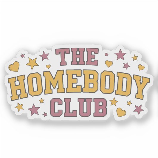The Homebody Club シール (正面)