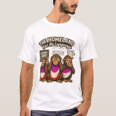 The Homeland Has No Language – Three Wise Monkeys  Tシャツ (正面)