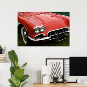 the hood of a classic sports car ポスター (ホームオフィス)