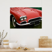 the hood of a classic sports car ポスター (キッチン)