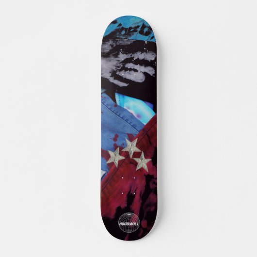 The HoodWill Denim Stars Skateboard Deck スケートボード (正面)