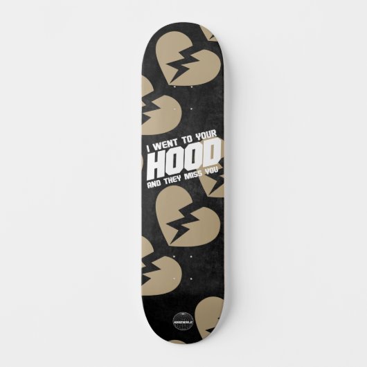 The Hoodwill "Miss You" 8 1/4" Skateboard Deck スケートボード (正面)