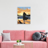 The Horizon I A – Journey to Growth キャンバスプリント (インサイチュ (リビング))