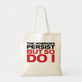 "The Horrors Persist" トートバッグ (正面)