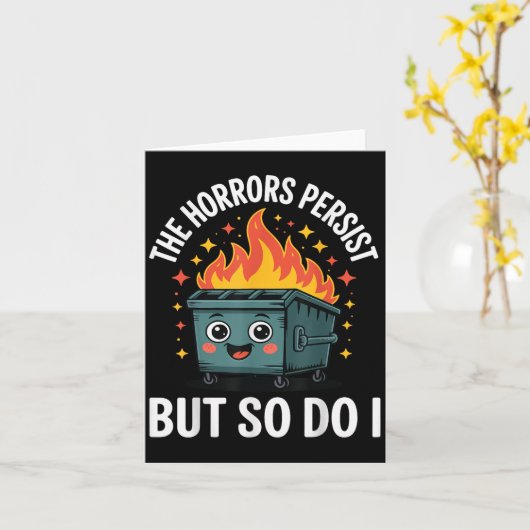 The Horrors Persist But So Do I  カード (黄色い花)