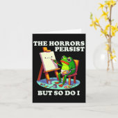 The Horrors Persist But So Do I Frog カード (黄色い花)