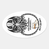 The Horrors PURRsist  楕円形シール (正面)