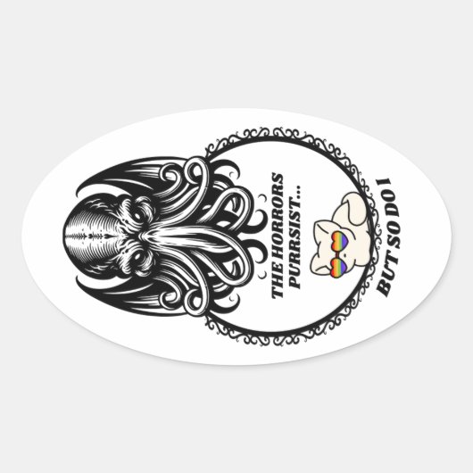 The Horrors PURRsist  楕円形シール (正面)