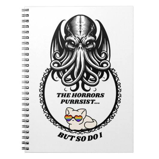 The Horrors PURRsist Spiral Photo Notebook ノートブック (正面)