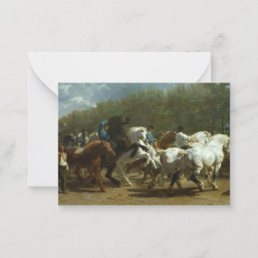 The Horse Fair by Rosa Bonheur ノートカード (正面)