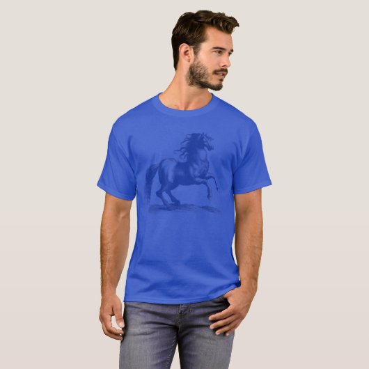 The Horse Raises Its Front Legs funny Tシャツ (正面フル)