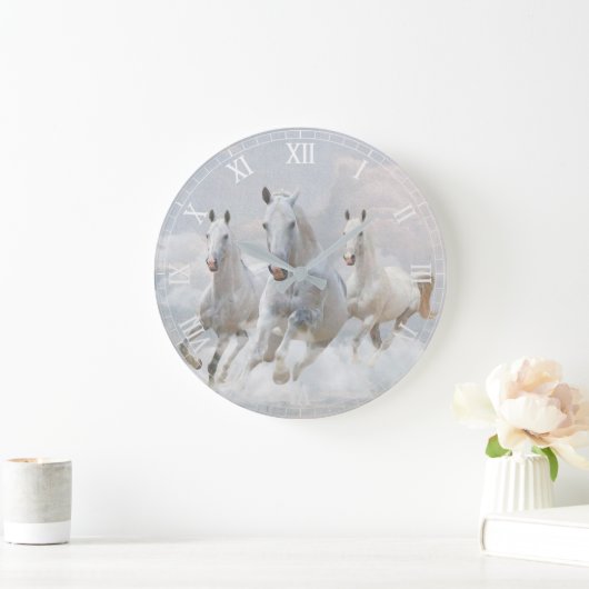 The Horses ラージ壁時計 (ホーム)