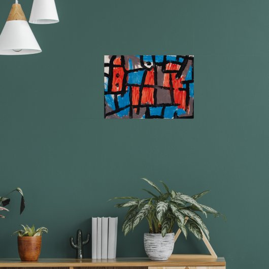 The Hour Before One Night ,Blue Famous Painting ポスター (リビング1)