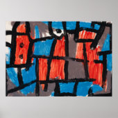 The Hour Before One Night ,Blue Famous Painting ポスター (正面)