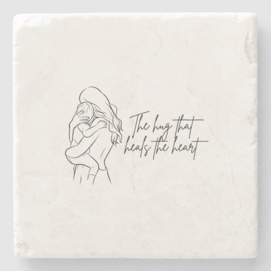 The Hug That Heals the Heart Stone Coaster  ストーンコースター (正面)