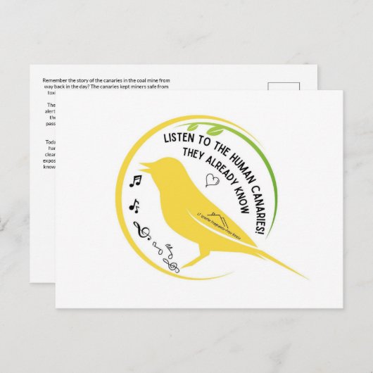 The Human Canaries Already Know ポストカード (正面/裏面)
