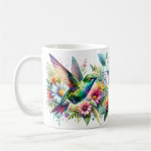 "The Hummers" #6 ハチドリ 陶器マグカップ コーヒーマグカップ (左)