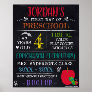 The Hungry Caterpillar   First/Last Day of School ポスター