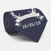 "The Hunt is Over" Custom Color Rustic Wedding ネクタイ (ロール)