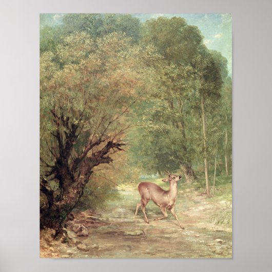 The Hunted Roe-Deer on the alert, Spring, 1867 ポスター (正面)