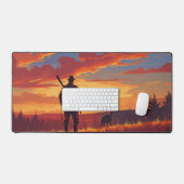 The Hunter's Dilemma at Sunset デスクマット (キーボード&マウス)
